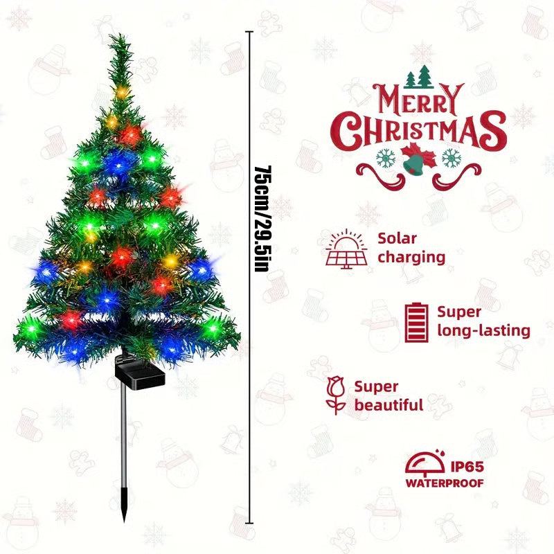 Outdoor Solar Christmas Tree Lights
