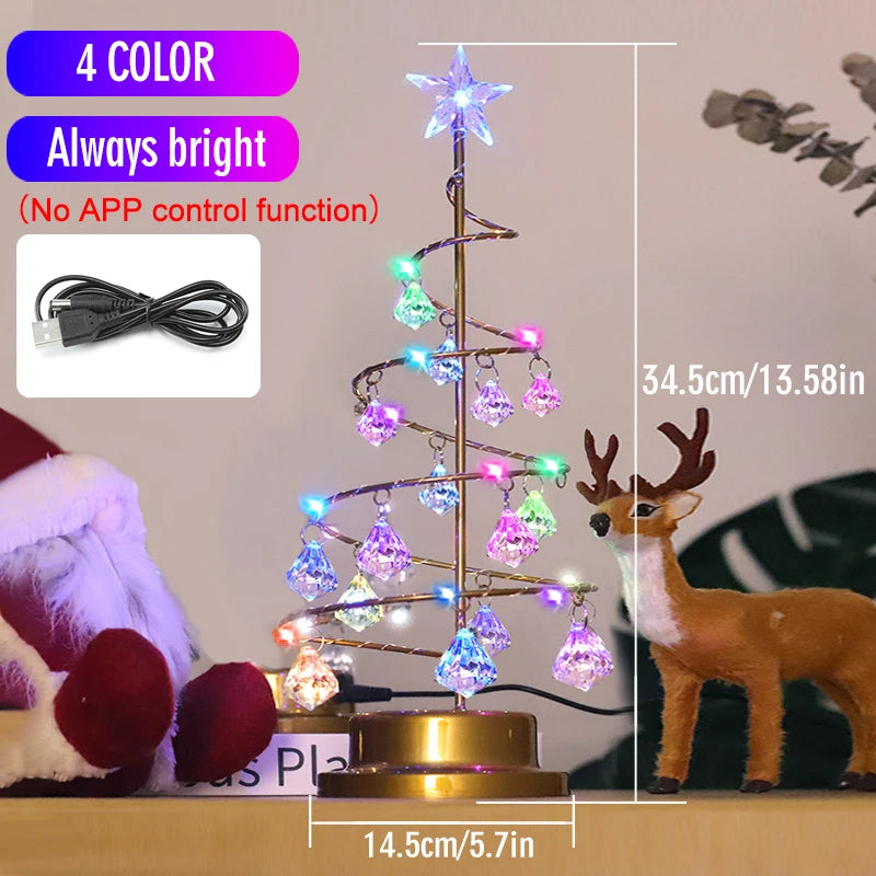 Christmas LED Crystal Star Lamp