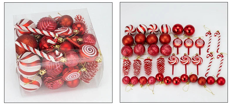 40Pcs Christmas Ball Ornaments