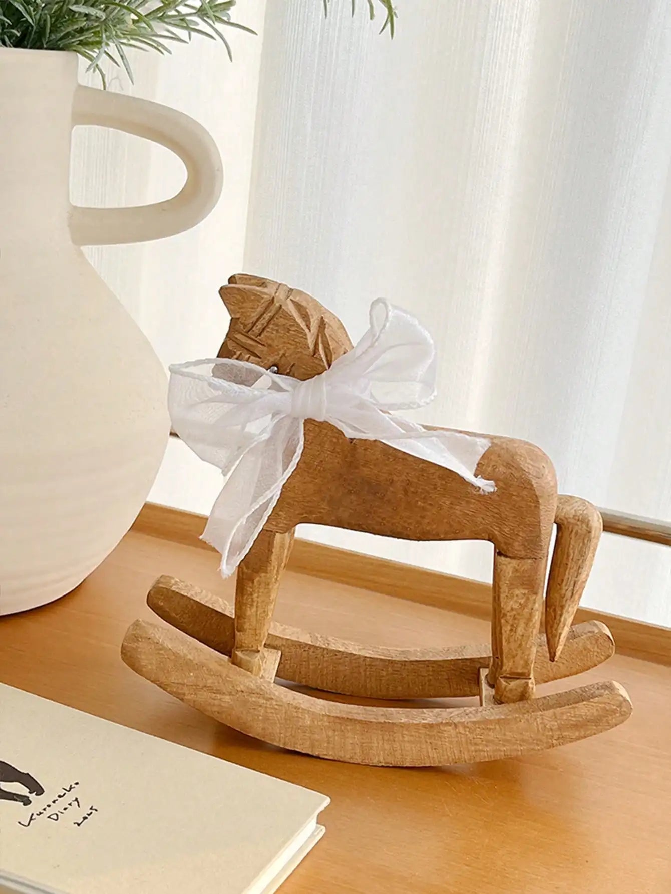 Wooden Horse Creative Hand Carved
