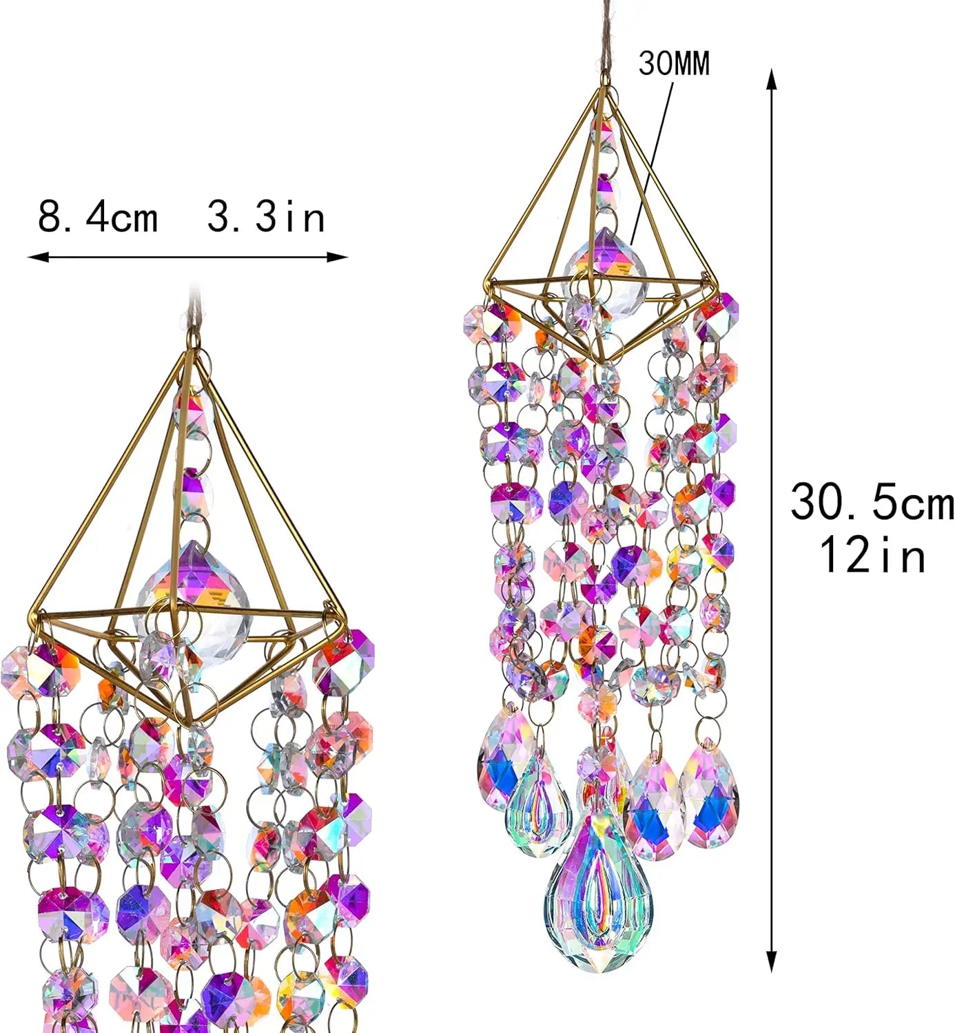 Christmas Window Crystal Suncatcher