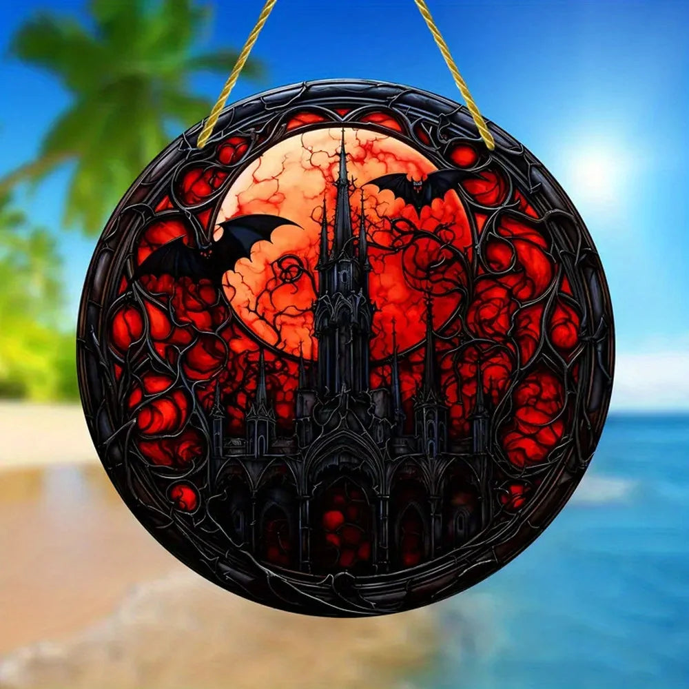 Halloween Witch Acrylic Window Suncatcher