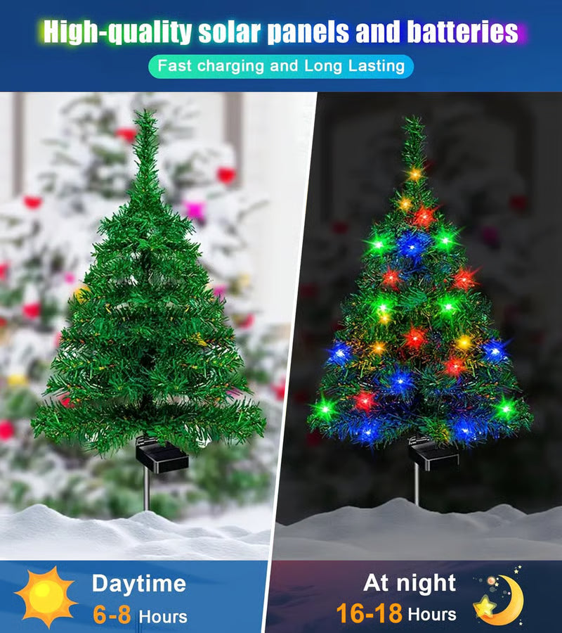 Outdoor Solar Christmas Tree Lights