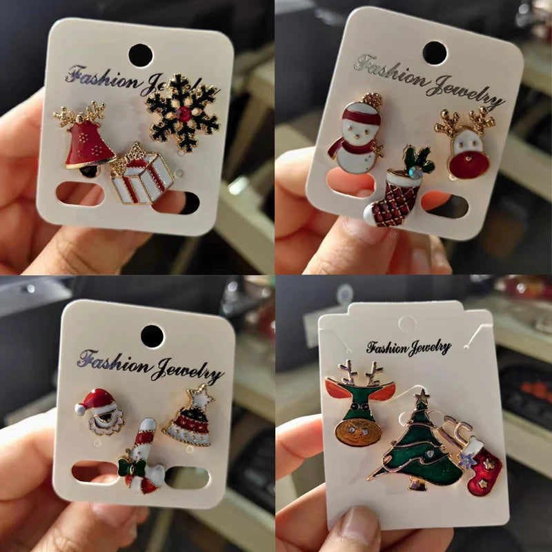 Set 3 Christmas Brooch Pins