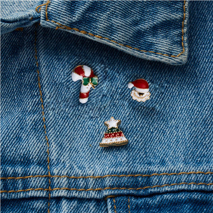 Set 3 Christmas Brooch Pins