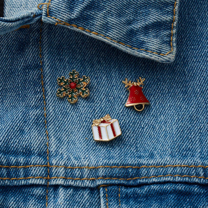 Set 3 Christmas Brooch Pins