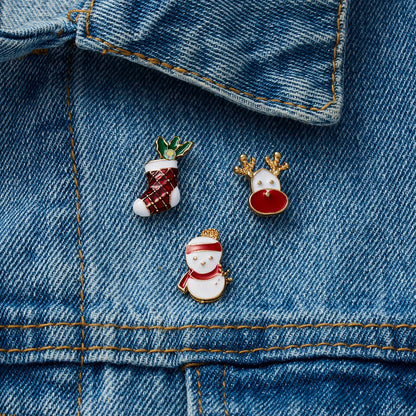 Set 3 Christmas Brooch Pins