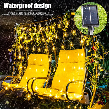 8 Modes Waterproof Garden Fairy Lights Christmas Decor