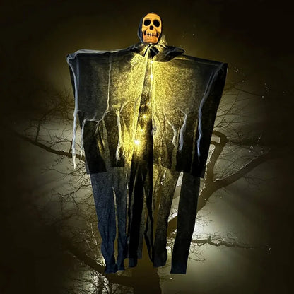 Halloween Glowing Skull Hanging Ghost