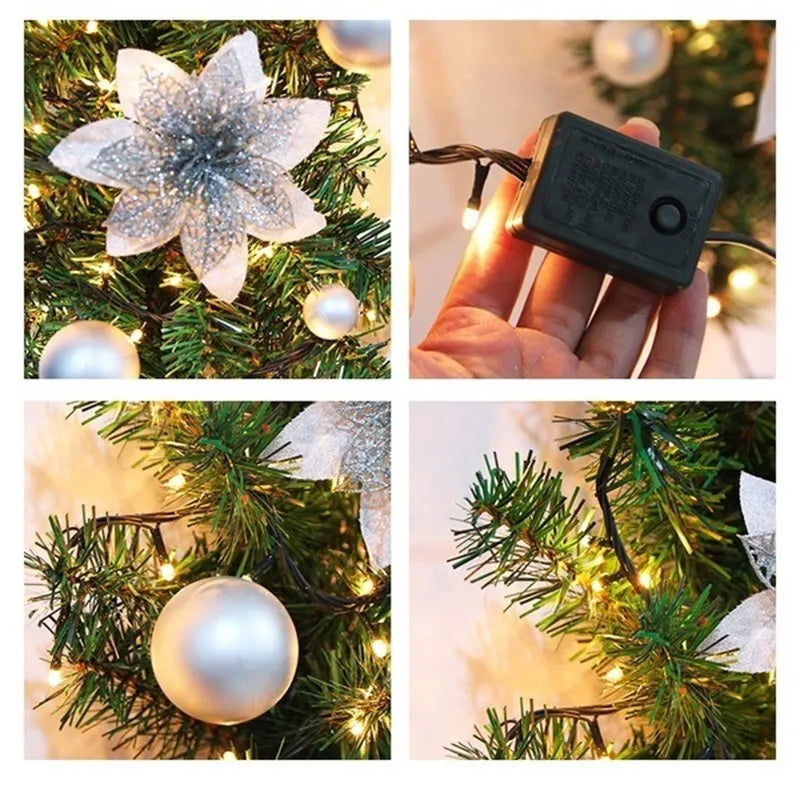2.7M Christmas Garland with Lights