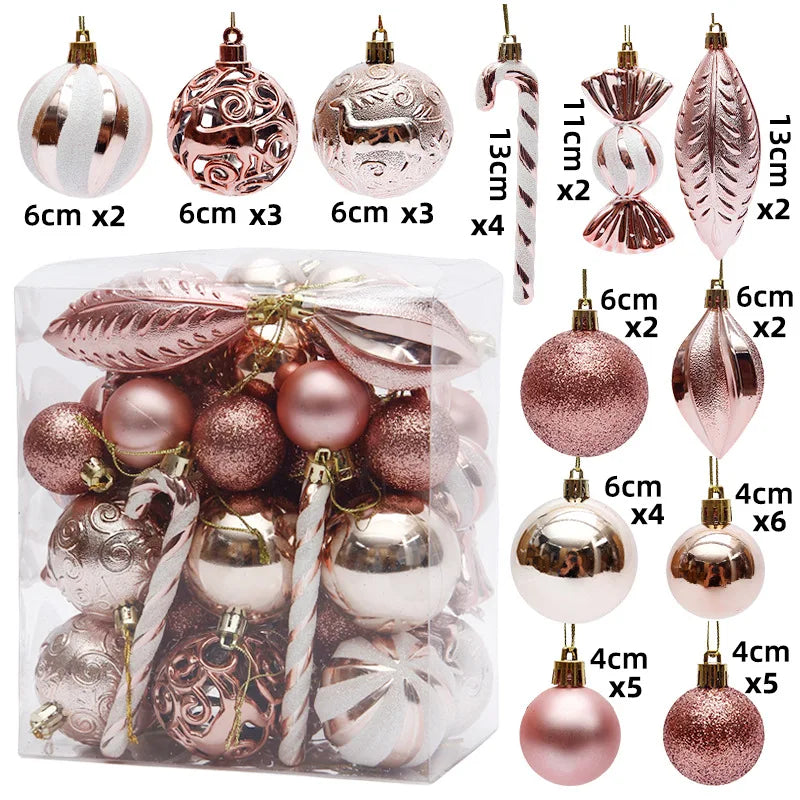 40Pcs Christmas Ball Ornaments