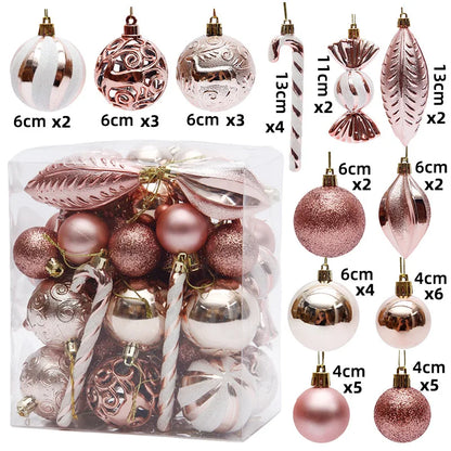 40Pcs Christmas Ball Ornaments