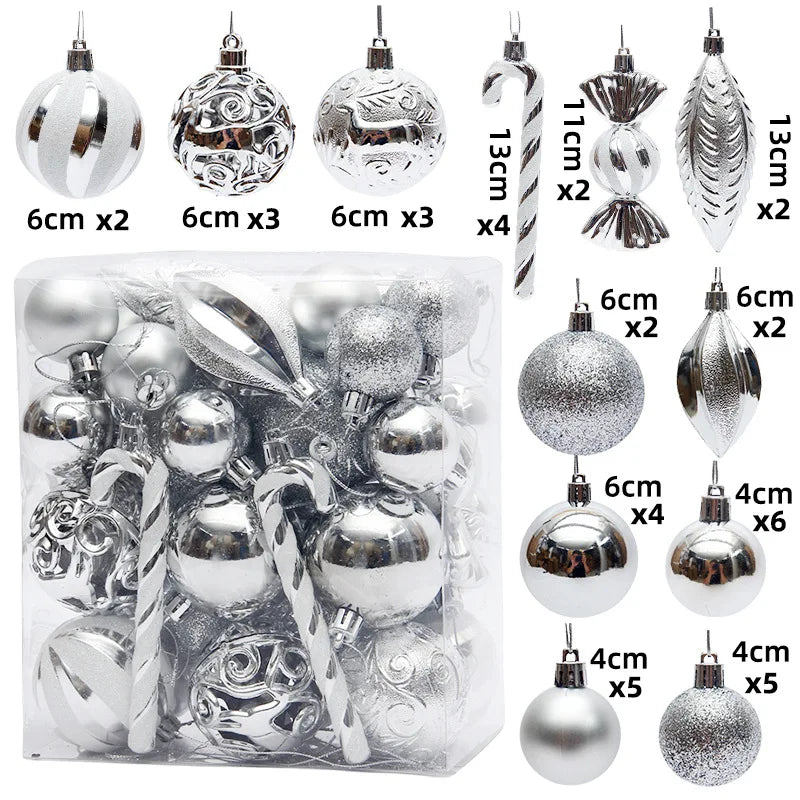 40Pcs Christmas Ball Ornaments