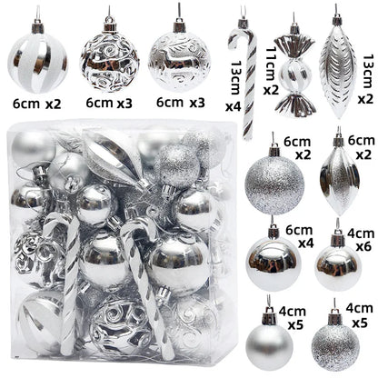 40Pcs Christmas Ball Ornaments
