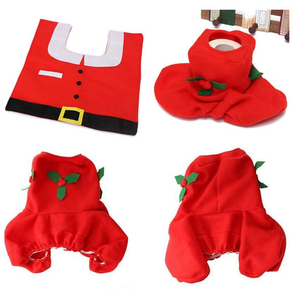 Christmas Toilet Seat Cover Set