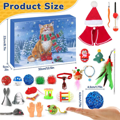 24 Day Countdown Gift for Cats