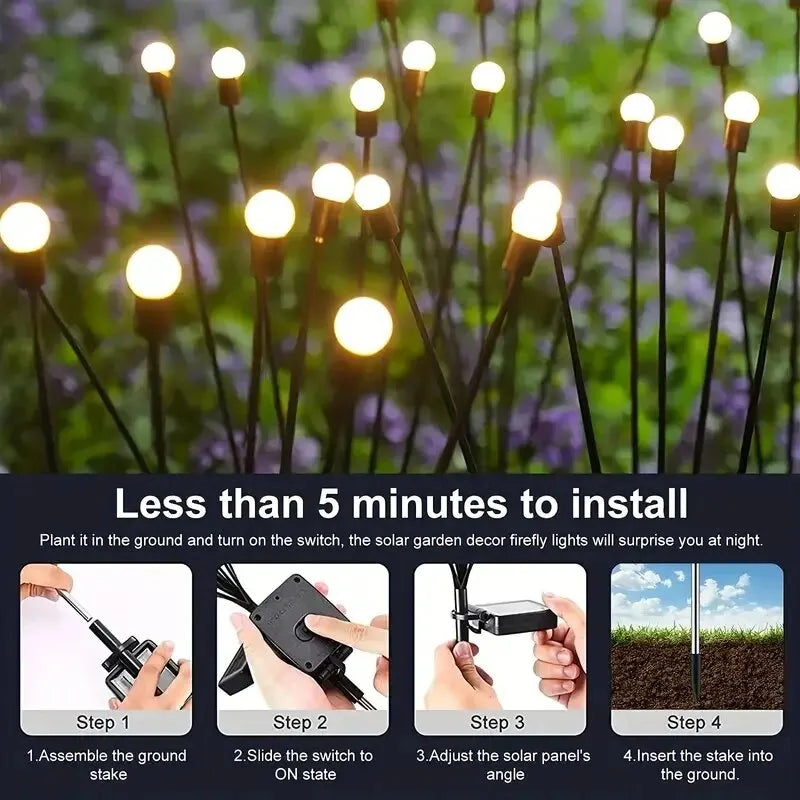 Solar Firefly Garden Lights