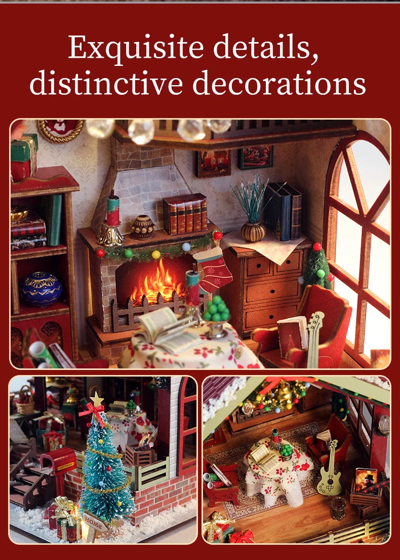 Christmas Night Warm House Music Box