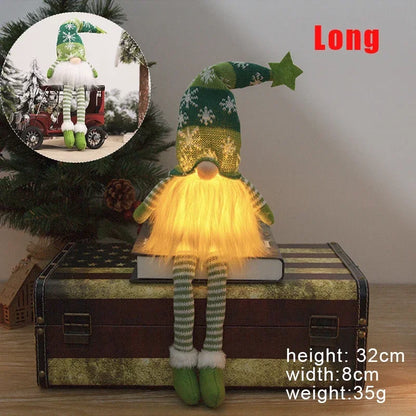 LED Christmas Gnome Faceless Doll