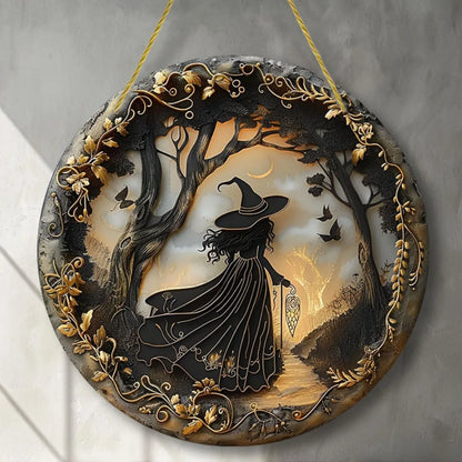 Halloween Witch Acrylic Window Suncatcher