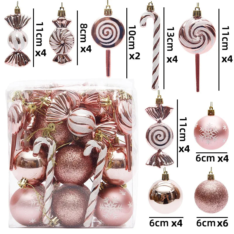 40Pcs Christmas Ball Ornaments