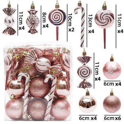 40Pcs Christmas Ball Ornaments