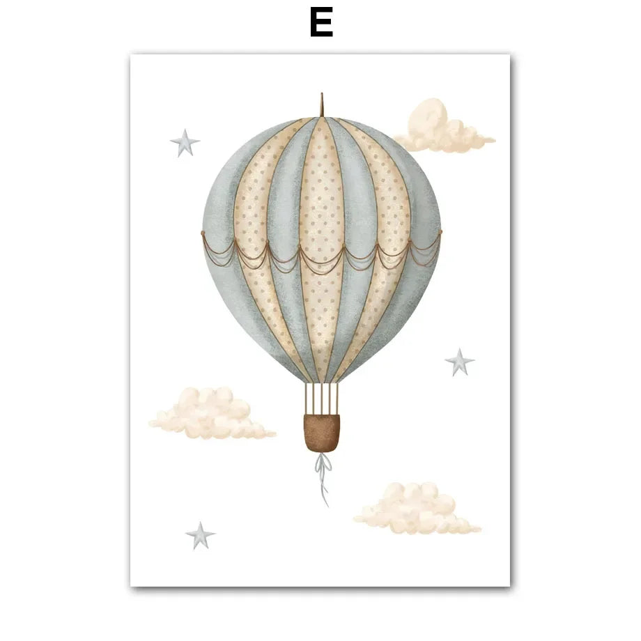 Nordic Nursery Wall Art (No Framed)
