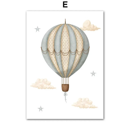 Nordic Nursery Wall Art (No Framed)