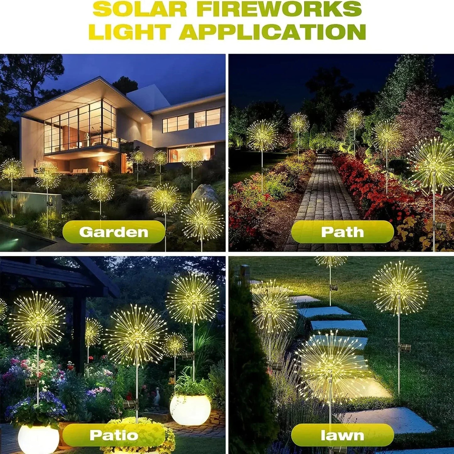 Solar Firework LED Garden Lights
