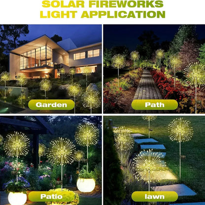 Solar Firework LED Garden Lights