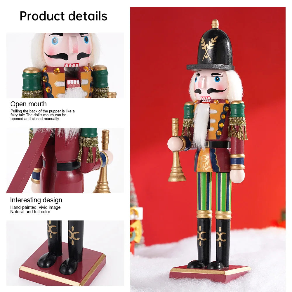 30cm Wooden Nutcracker Puppet Soldier