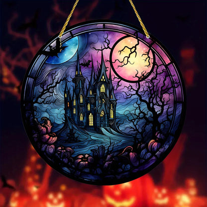 Halloween Witch Acrylic Window Suncatcher