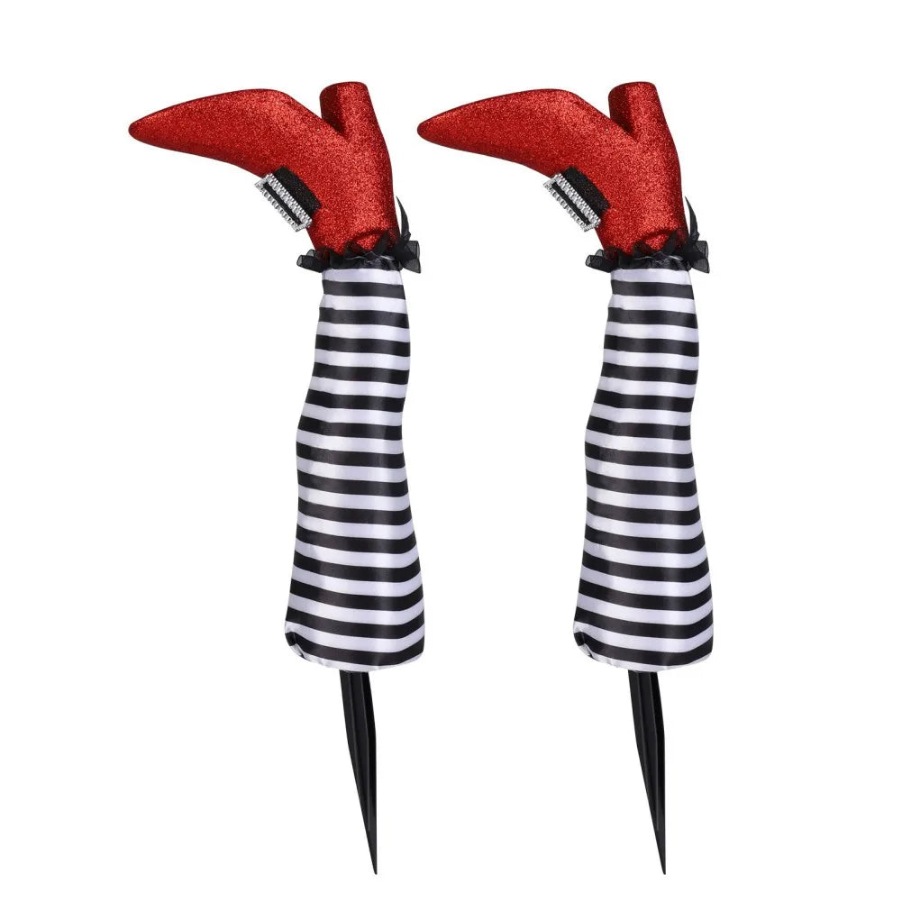 Halloween Witch Leg Stakes