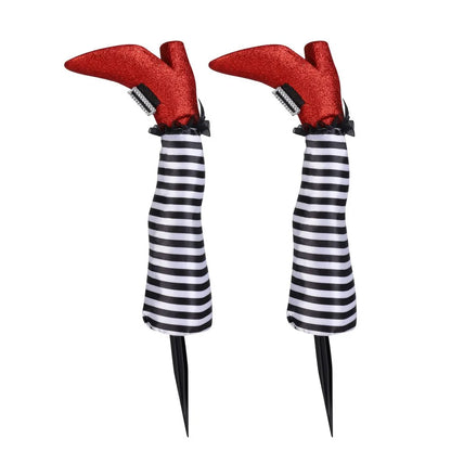 Halloween Witch Leg Stakes
