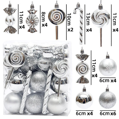 40Pcs Christmas Ball Ornaments
