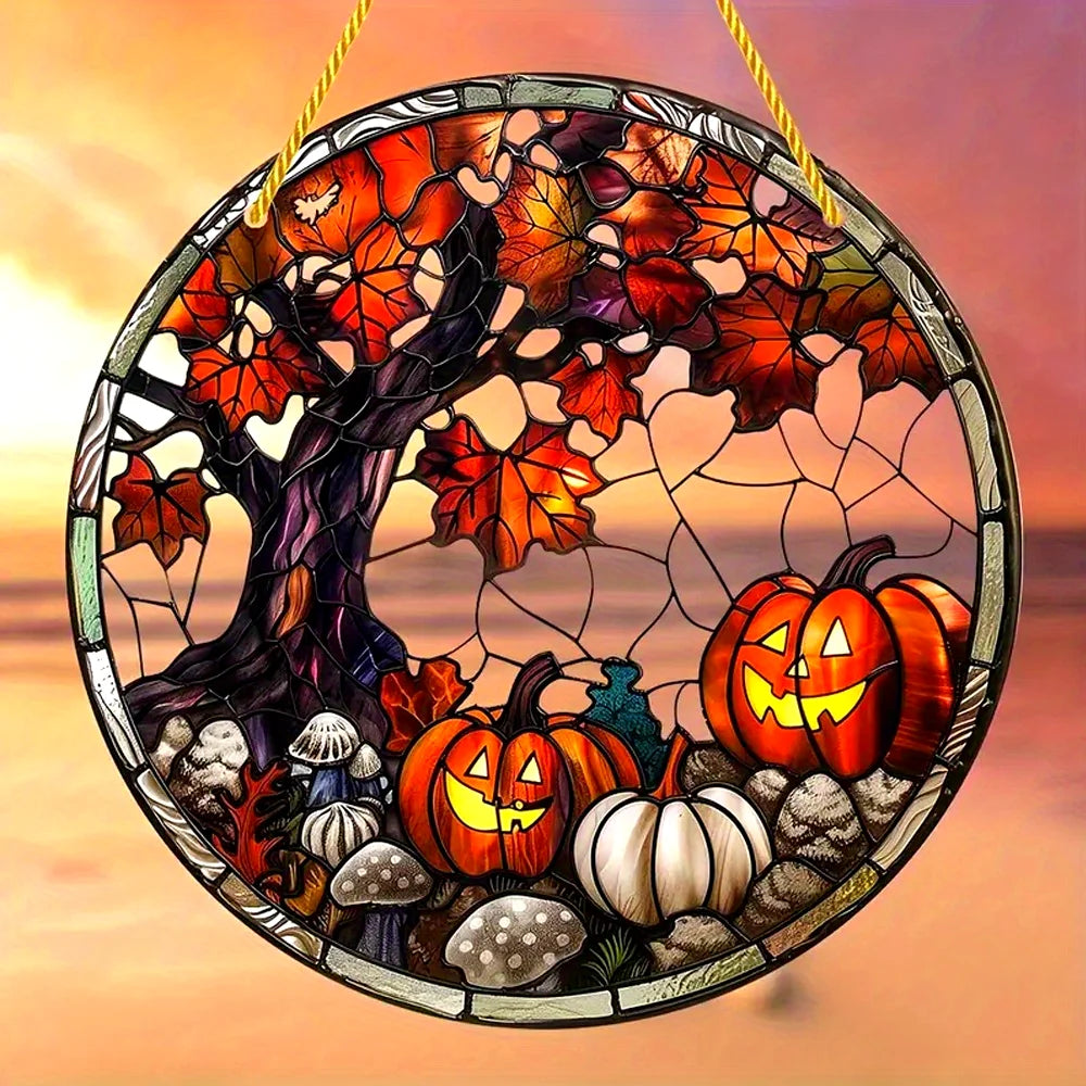 Halloween Witch Acrylic Window Suncatcher