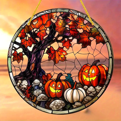 Halloween Witch Acrylic Window Suncatcher