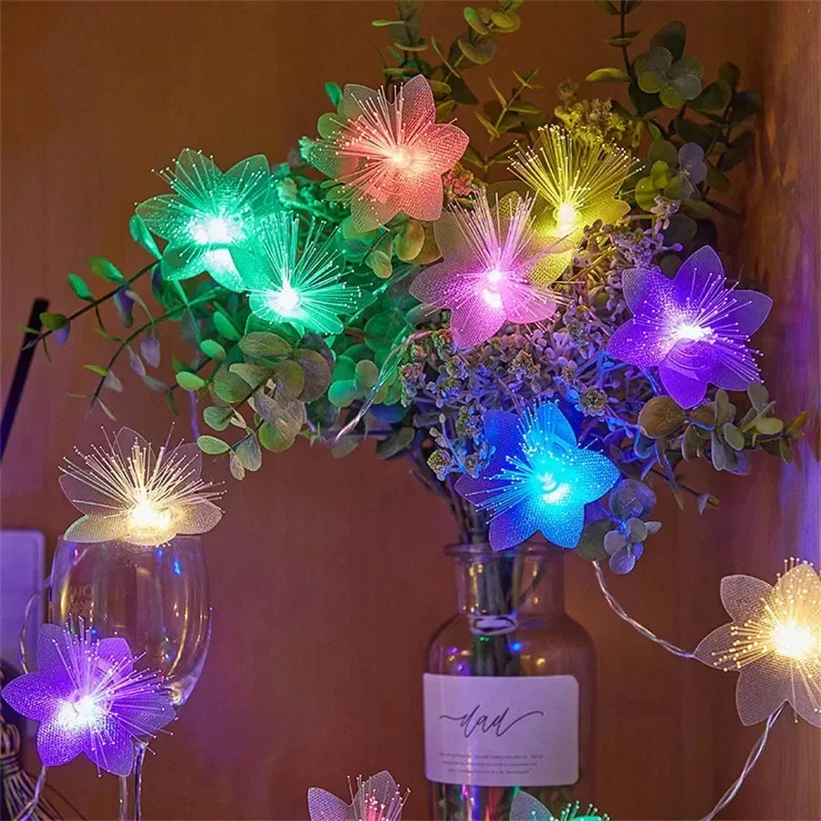 LED Fiber Optic Fairy Light Garland