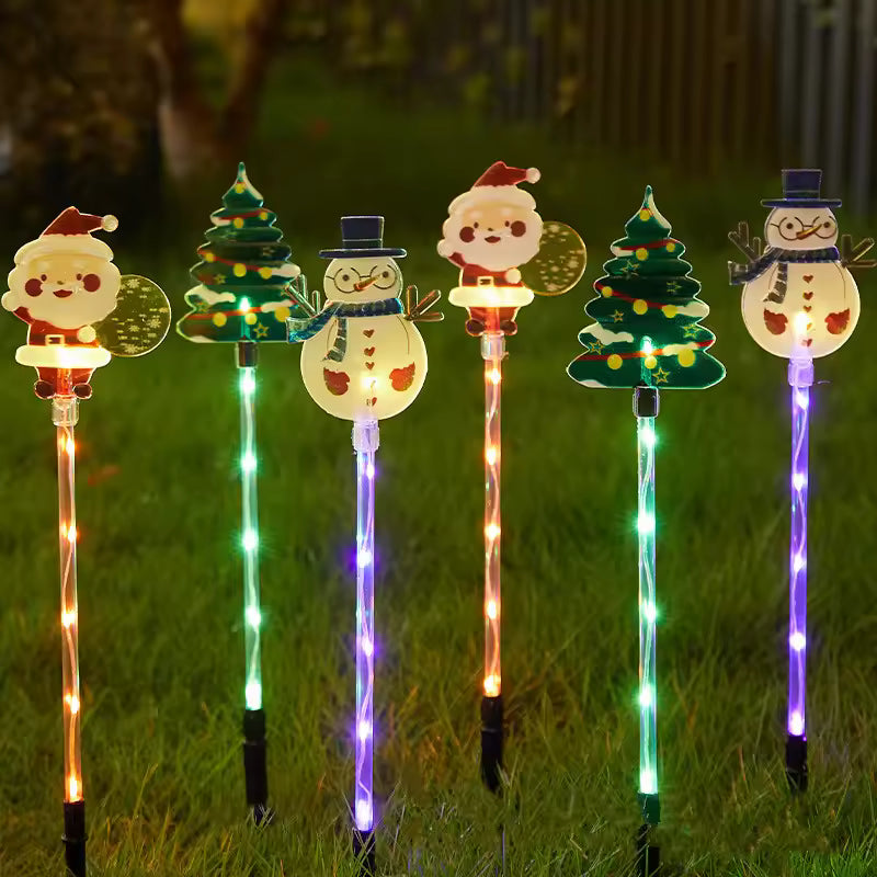 Solar Christmas Lights for Pathways (6pcs)