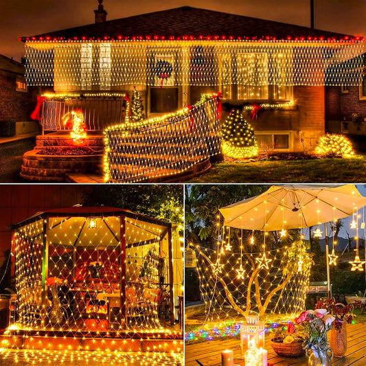 8 Modes Waterproof Garden Fairy Lights Christmas Decor