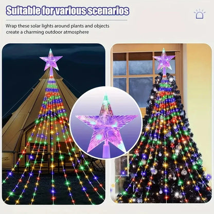 280 LED Star Fairy Waterfall Tree Lights