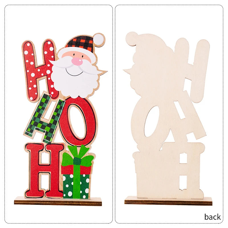 Wooden Christmas Desktop Ornaments