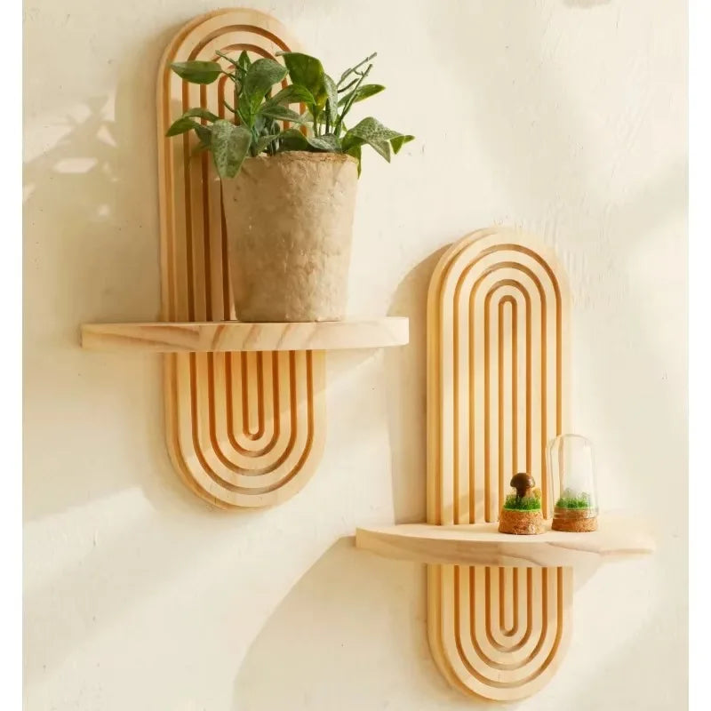 Wooden Wall Mounted Storage Rack