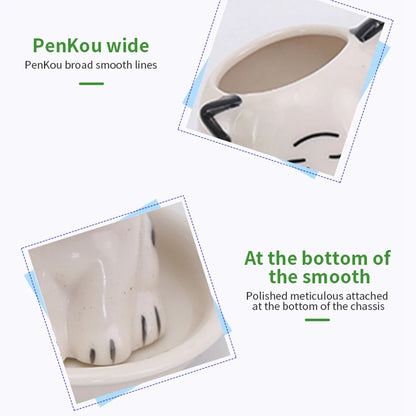 Mini Ceramic Cat Flowerpot