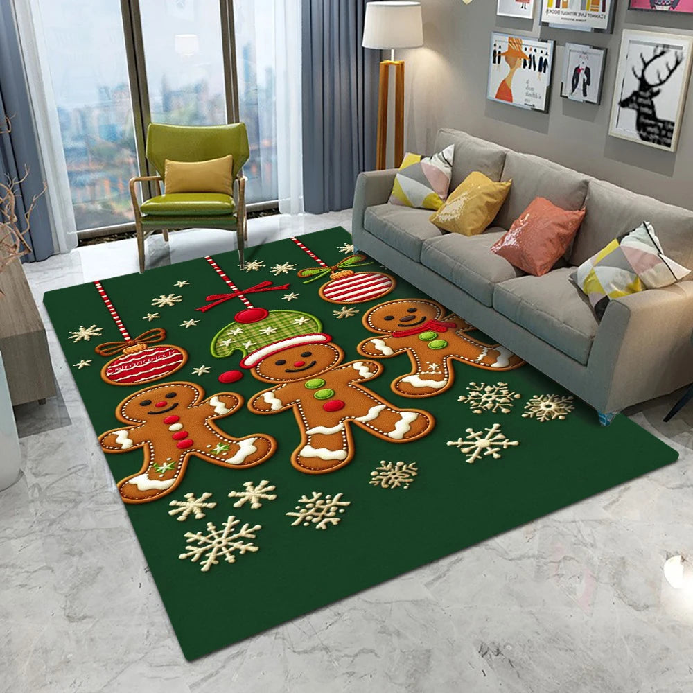 Christmas Gingerbread Man Rug