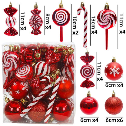 40Pcs Christmas Ball Ornaments