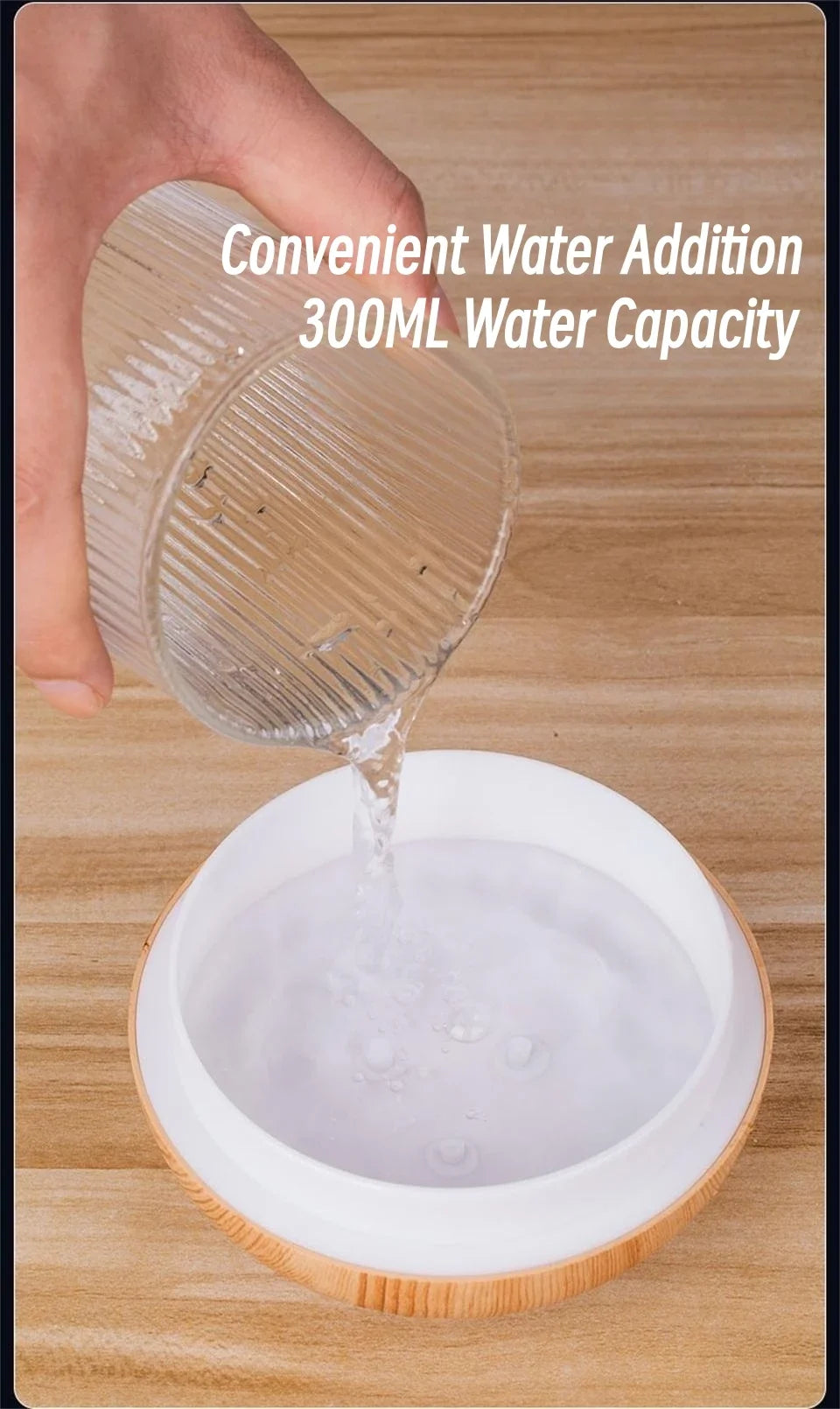 Wood Grain Ultrasonic Humidifier