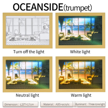 Modern LED Wall Art (Trumpet)