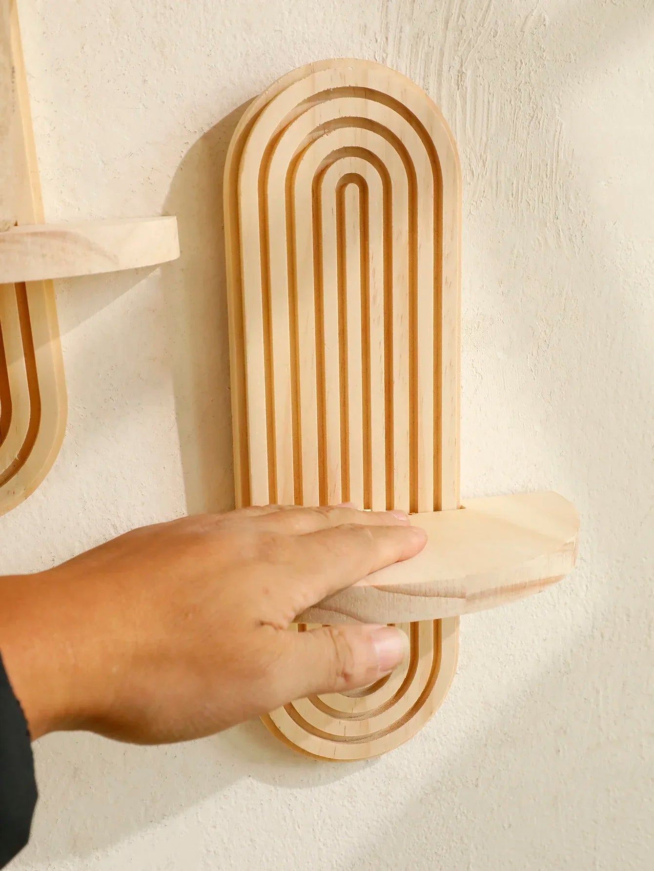 Wooden Wall Mounted Storage Rack