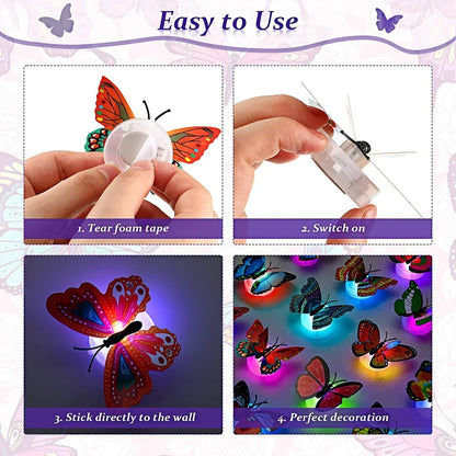 3D LED Butterfly Wall Lights